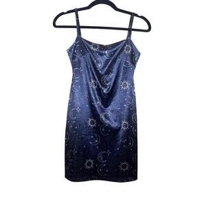 Urban Outfitters Celestial Mini Slip Dress Stars and Moons Size Small Pre-loved